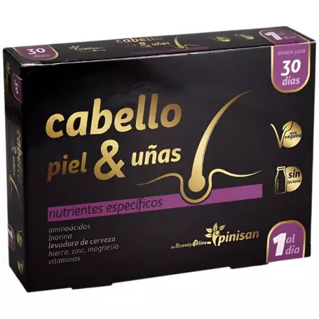 Cabello, piel y uñas 40 caps